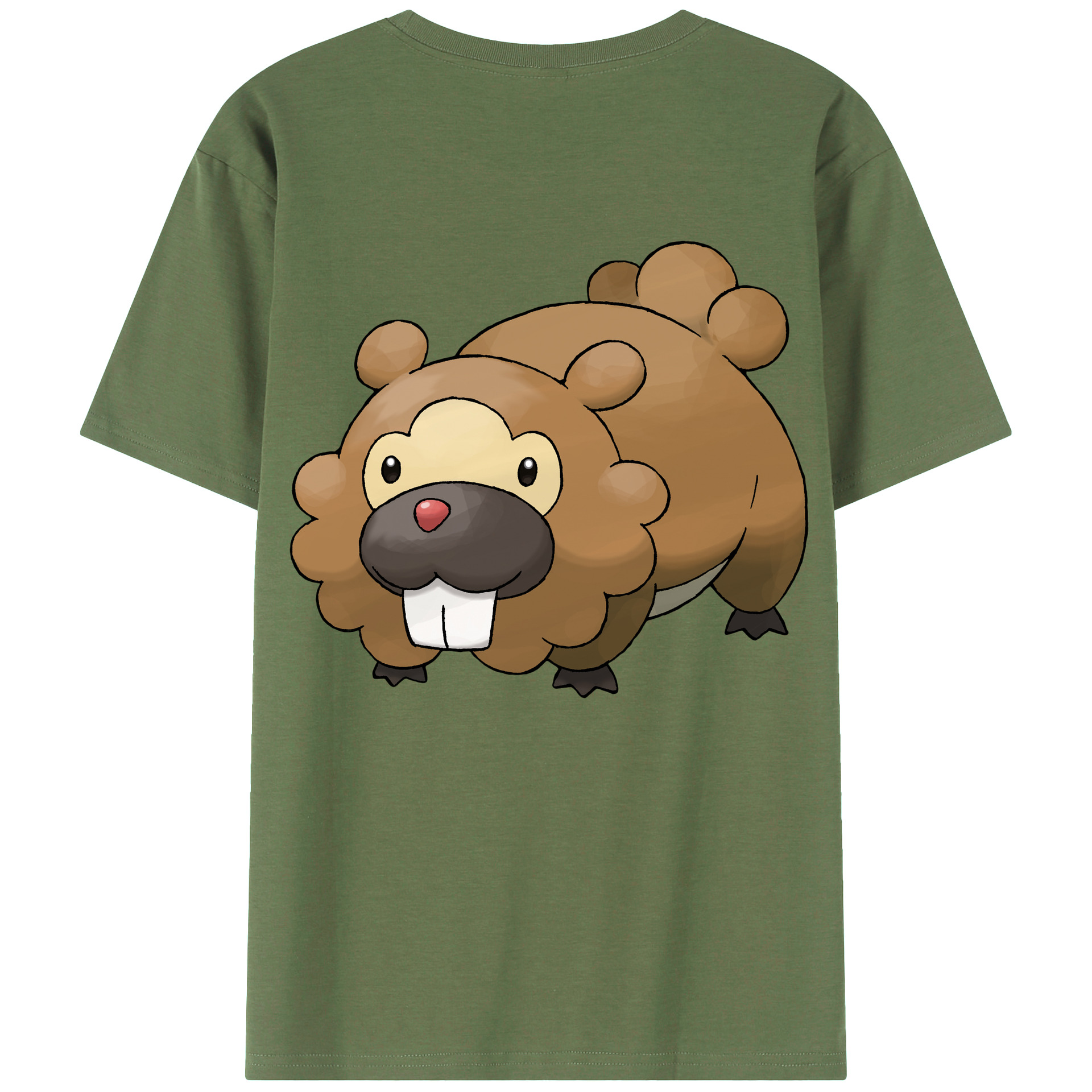 （画像用） ポケットモンスター Pokémon 綿100％ メンズ半袖Tシャツ（バックプリント） 通気性